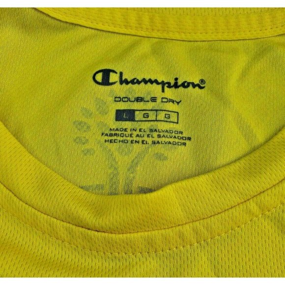 Champion Double Dry Unisex Large 2013 Disney Marathon Yellow Run Disney Shirt - Picture 8 of 10